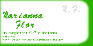 marianna flor business card